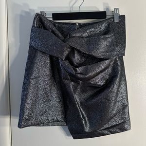 Zara metallic mini skirt